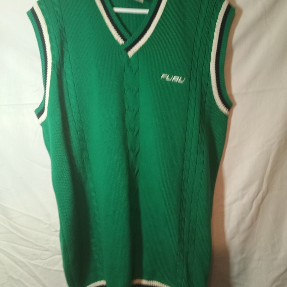 FUBU SWEATER VEST SIZE LARGE 100% COTTON - Picture 4 of 6